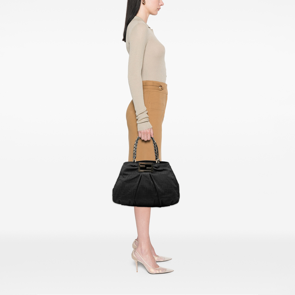 Pre-Loved Fendi Large Zucca Canvas Mia Tote - Picture 7 of 7